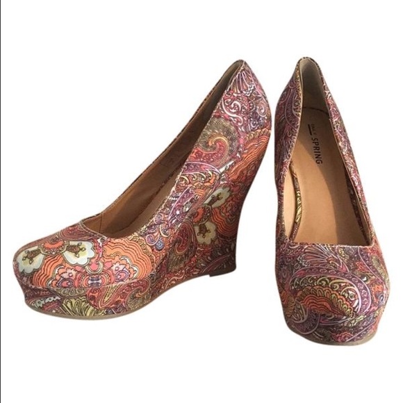 Call It Spring Paisley Wedges