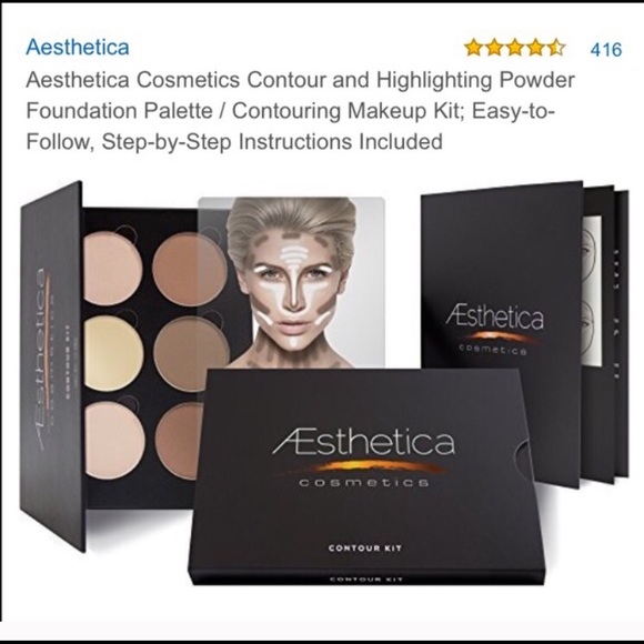 Contouring and highlighting powder palette