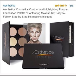 Contouring and highlighting powder palette