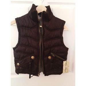 Dark Brown Puffer Vest
