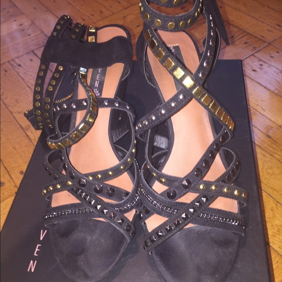 Studded Gladiator Wedges