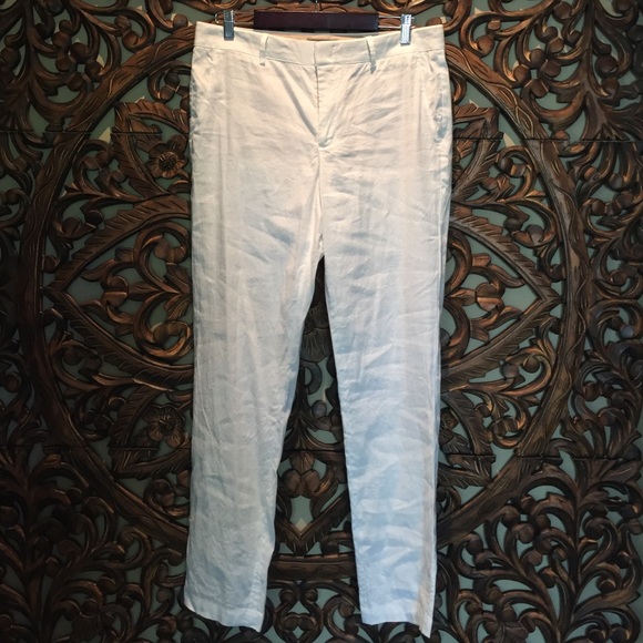 Vince white linen pants