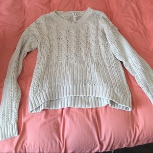 Cream knit sweater size XS