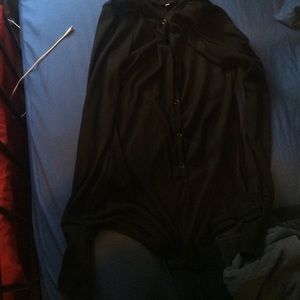 Bodysuit with long sleeves and shorts