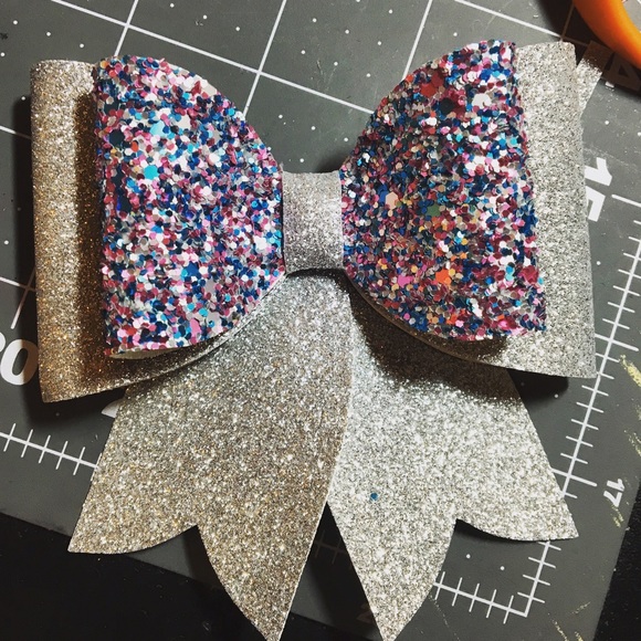 Glitter bows made to order
