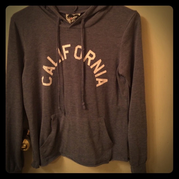 Blue crop sweater