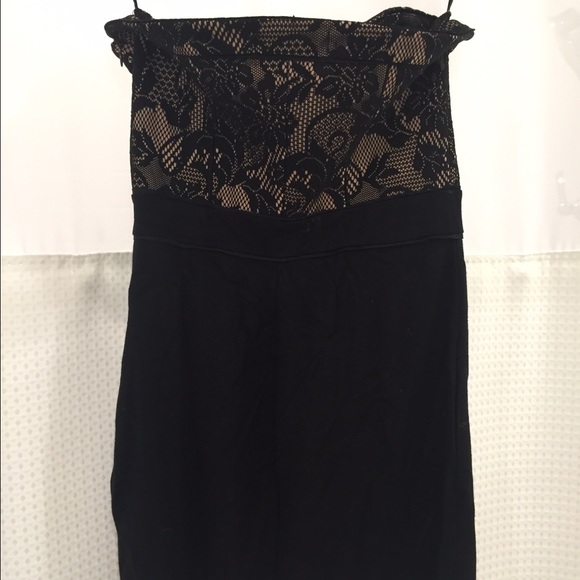 Black strapless corset dress - Picture 4 of 4