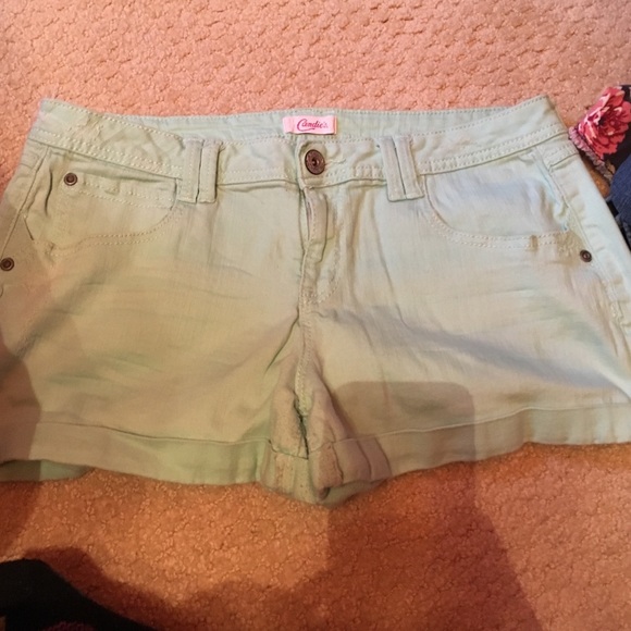 Teal shorts