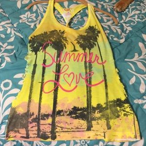 Rainbow OP summer top