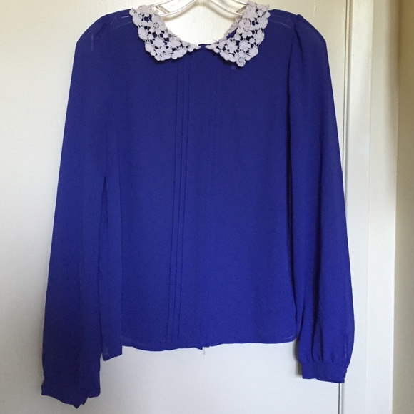 Cobalt blue blouse