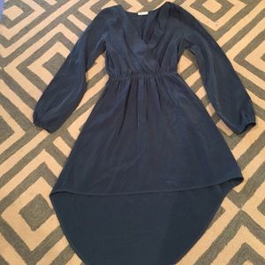 Everly high low teal dress