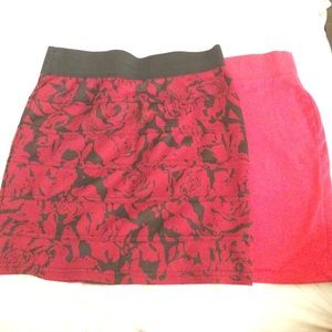 Two for one! Red skirts! ❤️🌹