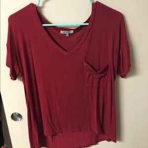 Soft tee shirt with stone pocket