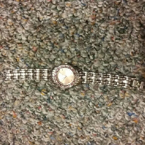 Candie's watch. Pink and silver with rhinestones - Picture 2 of 4