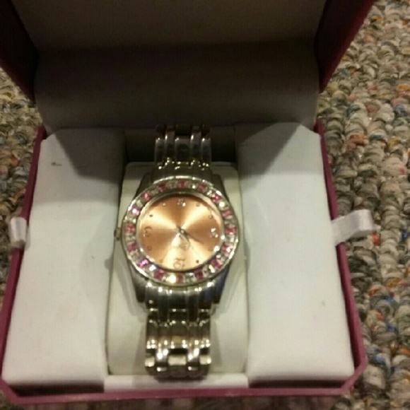 Candie's watch. Pink and silver with rhinestones - Picture 4 of 4