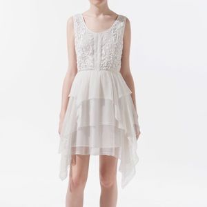 🔥 NWT🔥 Zara embroidered white cute dress