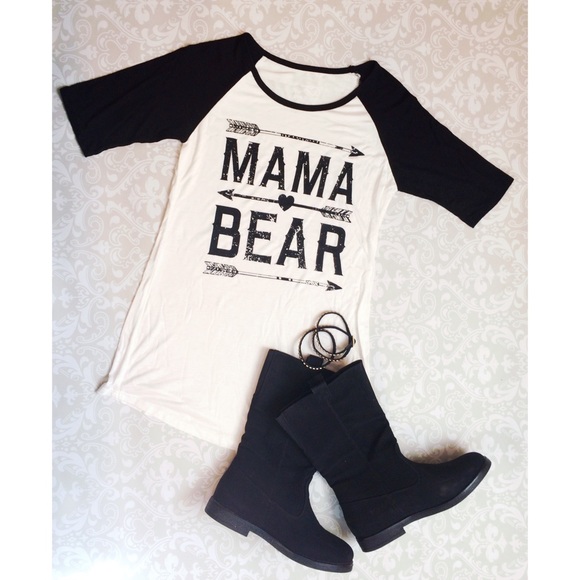 Posh by Nina Tops - ⭐️HOST PICK 3/3⭐️MAMA BEAR soft raglan tee