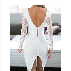 Lace long sleeved dress