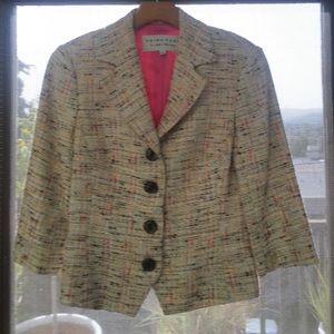 Trina Turk Tweed Crop Jacket