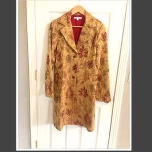 CAbi "Guinevere" Brocade Coat Size 8
