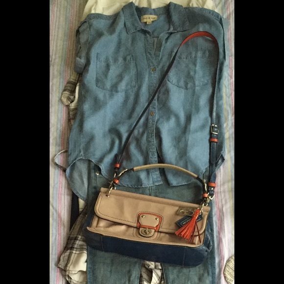 Coach Leather Color-block Bag - Picture 4 of 4