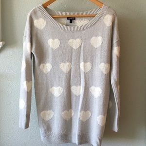 Express heart sweater