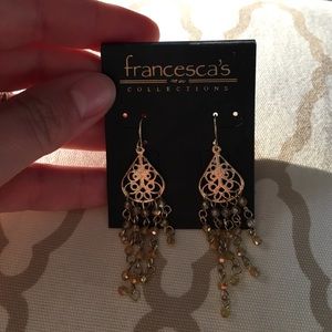 NWT gold earrings from Francesca's.