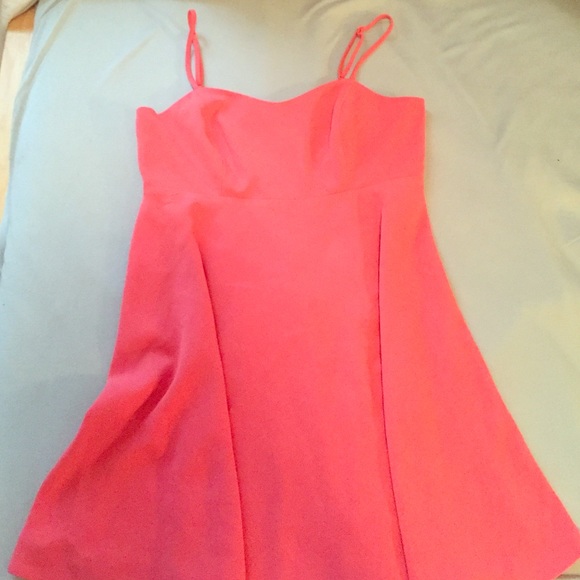 Pink spaghetti strap dress