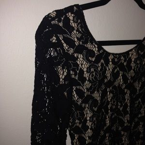 Lace Low Back Dress