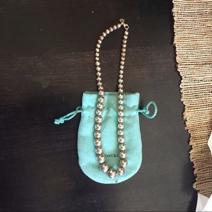Authentic Tiffany & Co Silver Ball Necklace