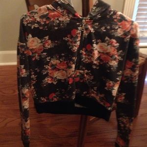 Cropped floral jacked