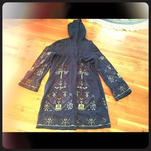 Embroidered XCVI hoodie