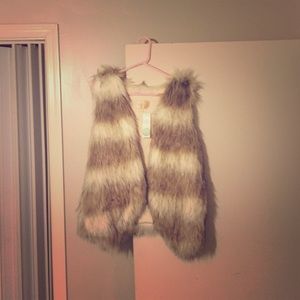 Faux fur vest