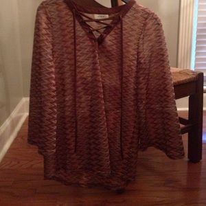 Long Sleeve chevron shirt