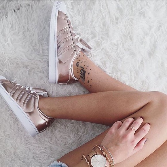 adidas superstar rose gold