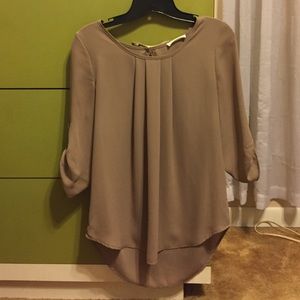 CLOSET CLOSING SALE- Taupe Blouse