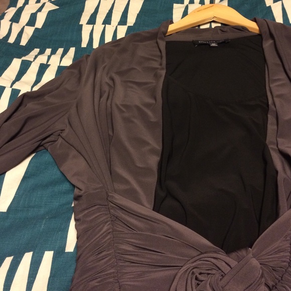 Faux wrap dress dress