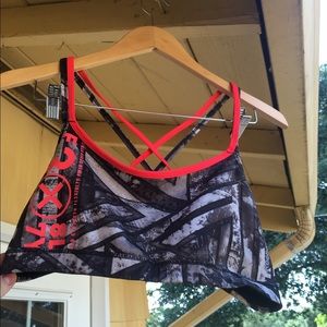 Cross-strap Reebok sports bra