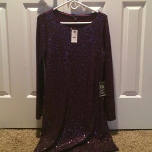 Purple Sequin Dress