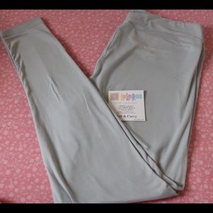 Lularoe TC light grey leggings, EUC