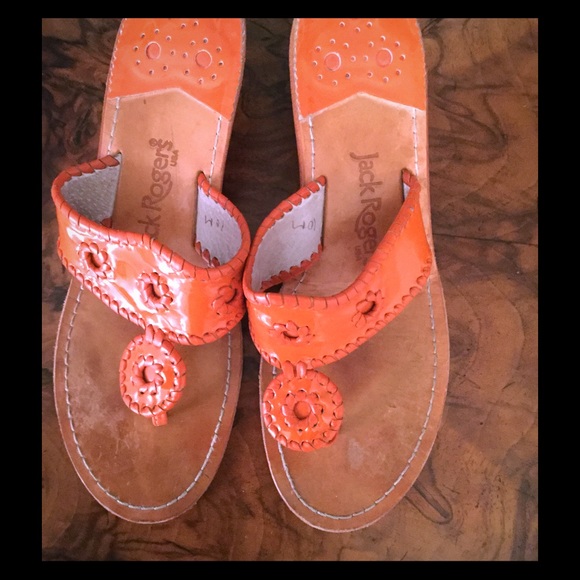 Jack Rogers Patent Leather Sandal