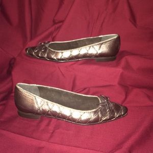 Stauart Weitzman Bronze/ Golden Flats