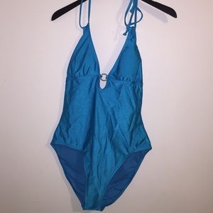 ❌❌❌SOLD❌❌❌Pretty Shiny Blue One-piece SwimSuit!