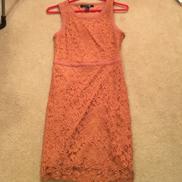 Forever 21 lace burnt orange dress!