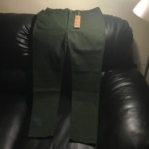 Size 12-14 olive colored denim pants