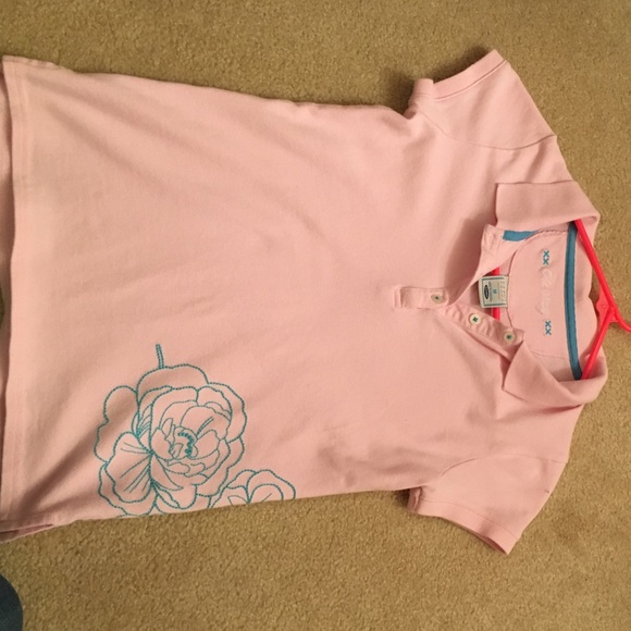 Old navy pink polo shirt!