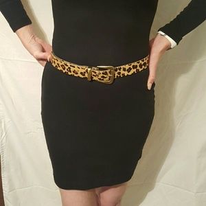 Nine West Leopard Design Belt