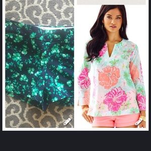 BNWT jcrew chino shorts and Lilly Pulitzer tunic