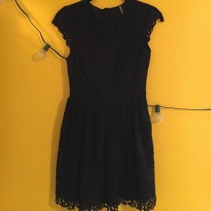 black lace dress
