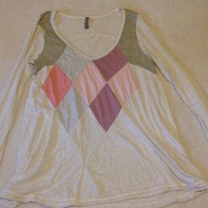 Free people argyle long sleeve